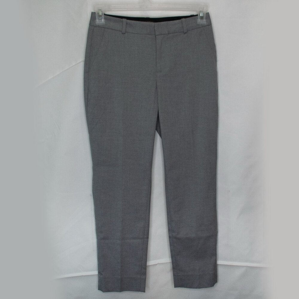 Banana Republic Curvy Avery Dress Pants Womens 2 Gray Stretch Straight Work L06